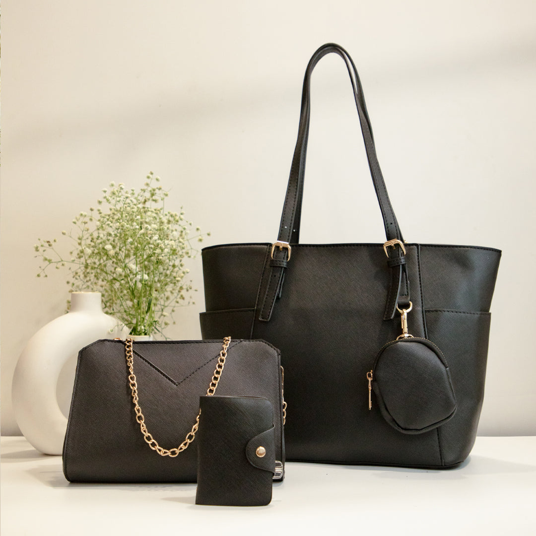 Sansa Tote Bag - Black