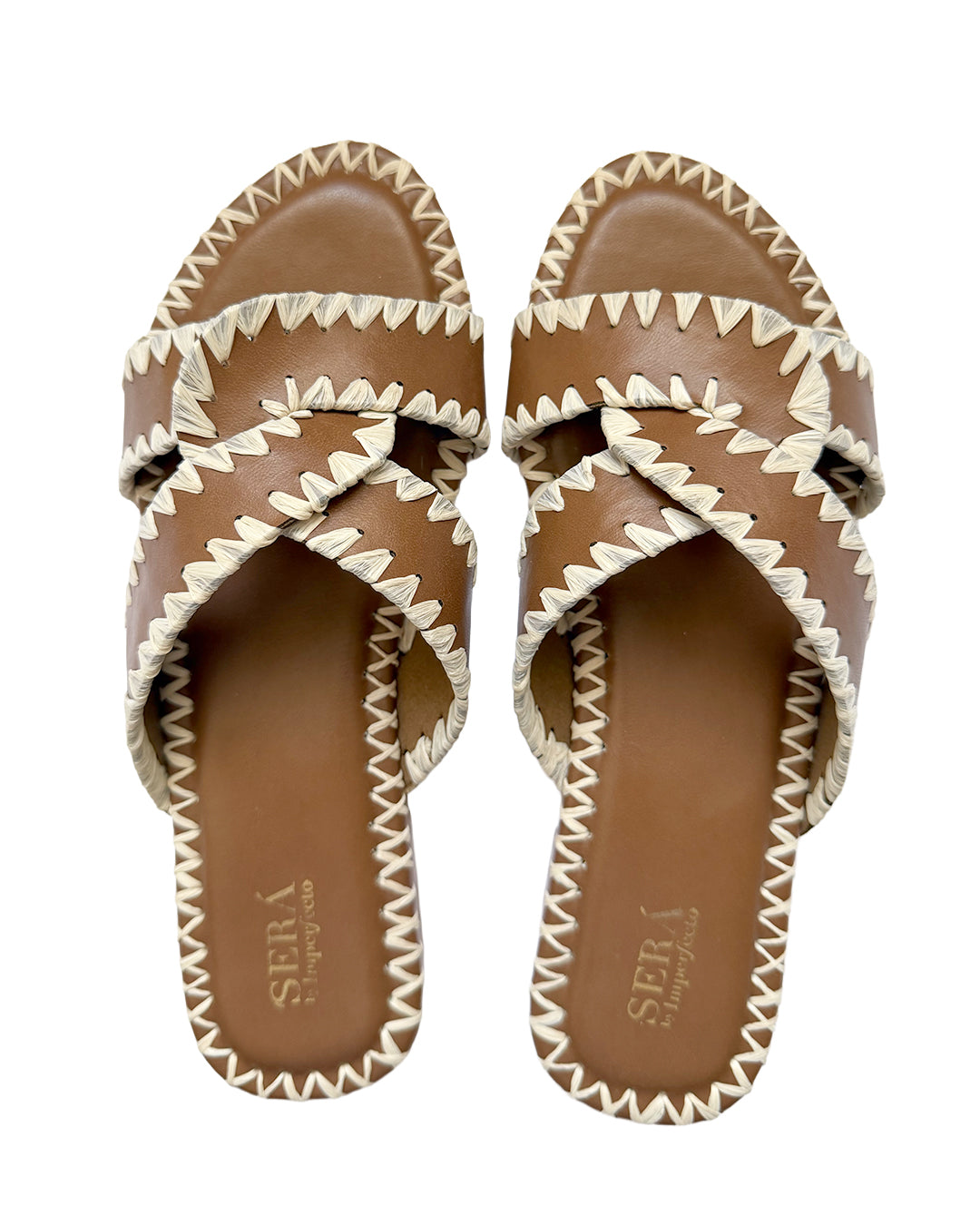 Raffia Breeze Sandals - Tan