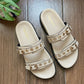 Rivet Ivory Swifty Sandals