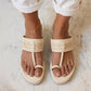 Kolhapuri Wedge - Ivory