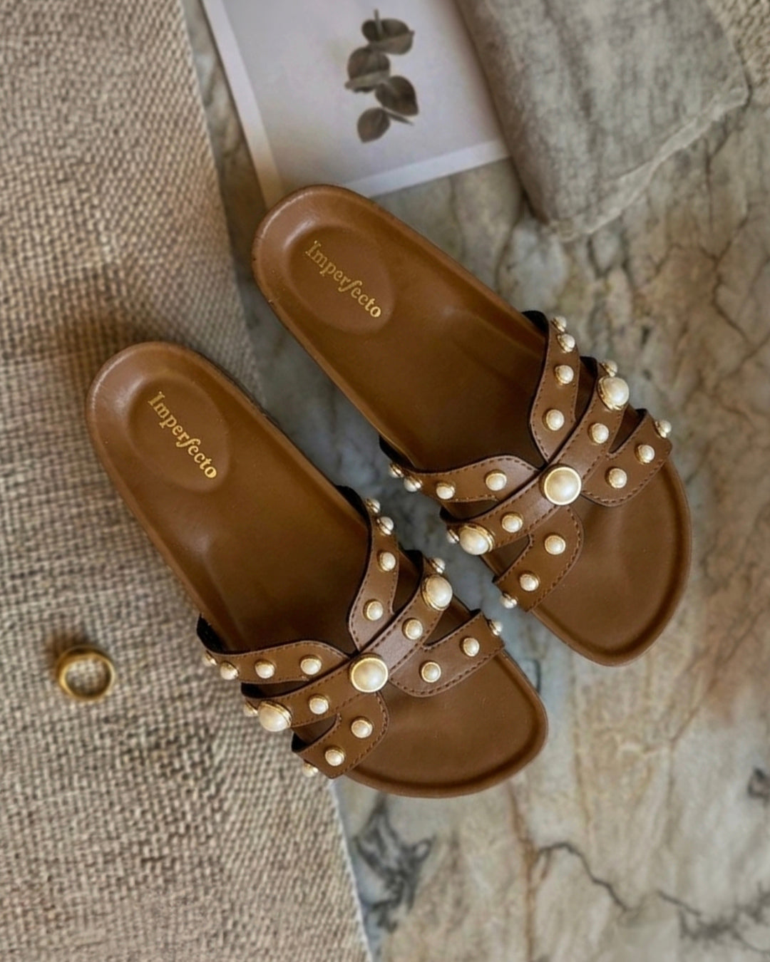 Pearl Slider Tan Swifty