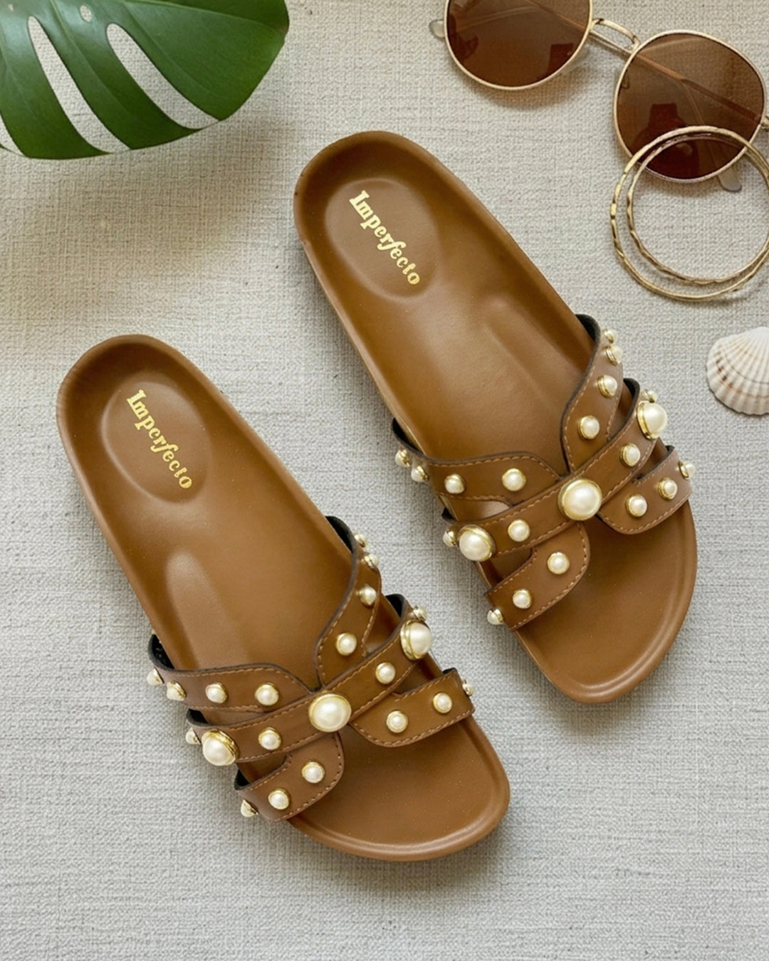 Pearl Slider Tan Swifty