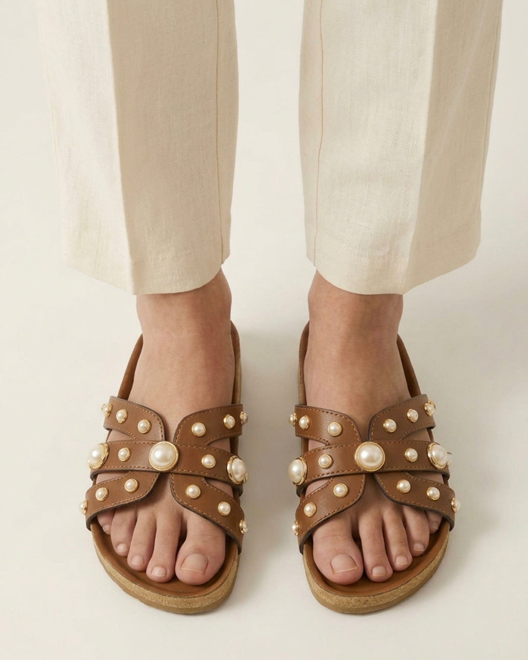 Pearl Slider Tan Swifty