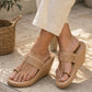 Kolhapuri Wedge - Ivory
