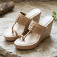 Kolhapuri Wedge - Ivory