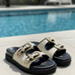 Canvas Swifty Black - Gold Buckle
