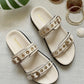 Rivet Ivory Swifty Sandals