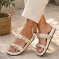 Rivet Ivory Swifty Sandals