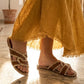 Raffia Breeze Sandals - Tan