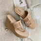 Kolhapuri Wedge - Ivory
