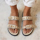 Rivet Ivory Swifty Sandals
