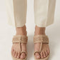 Kolhapuri Wedge - Ivory