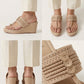 Kolhapuri Wedge - Ivory