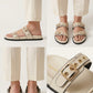 Rivet Ivory Swifty Sandals