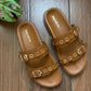 Rivet Tan Swifty Sandals
