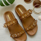 Rivet Tan Swifty Sandals