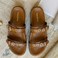 Rivet Tan Swifty Sandals