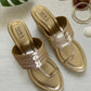 Kolhapuri Wedge - Champagne Gold