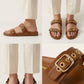 Rivet Tan Swifty Sandals