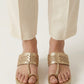 Kolhapuri Wedge - Champagne Gold