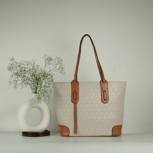 Everyday Tote Bag (without wallet & mini pouch) - Ivory