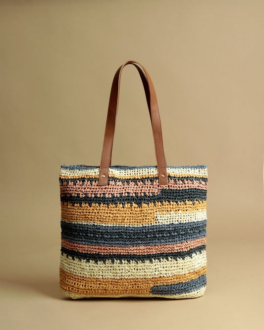 The Queen Raffia Tote Bag