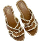 Raffia Breeze Sandals - Tan