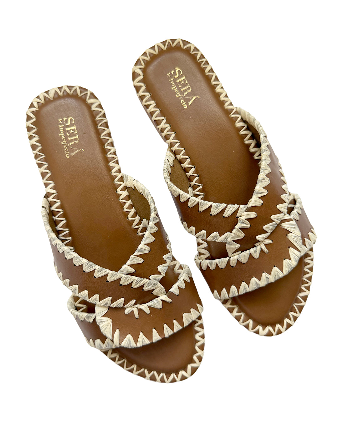Raffia Breeze Sandals - Tan