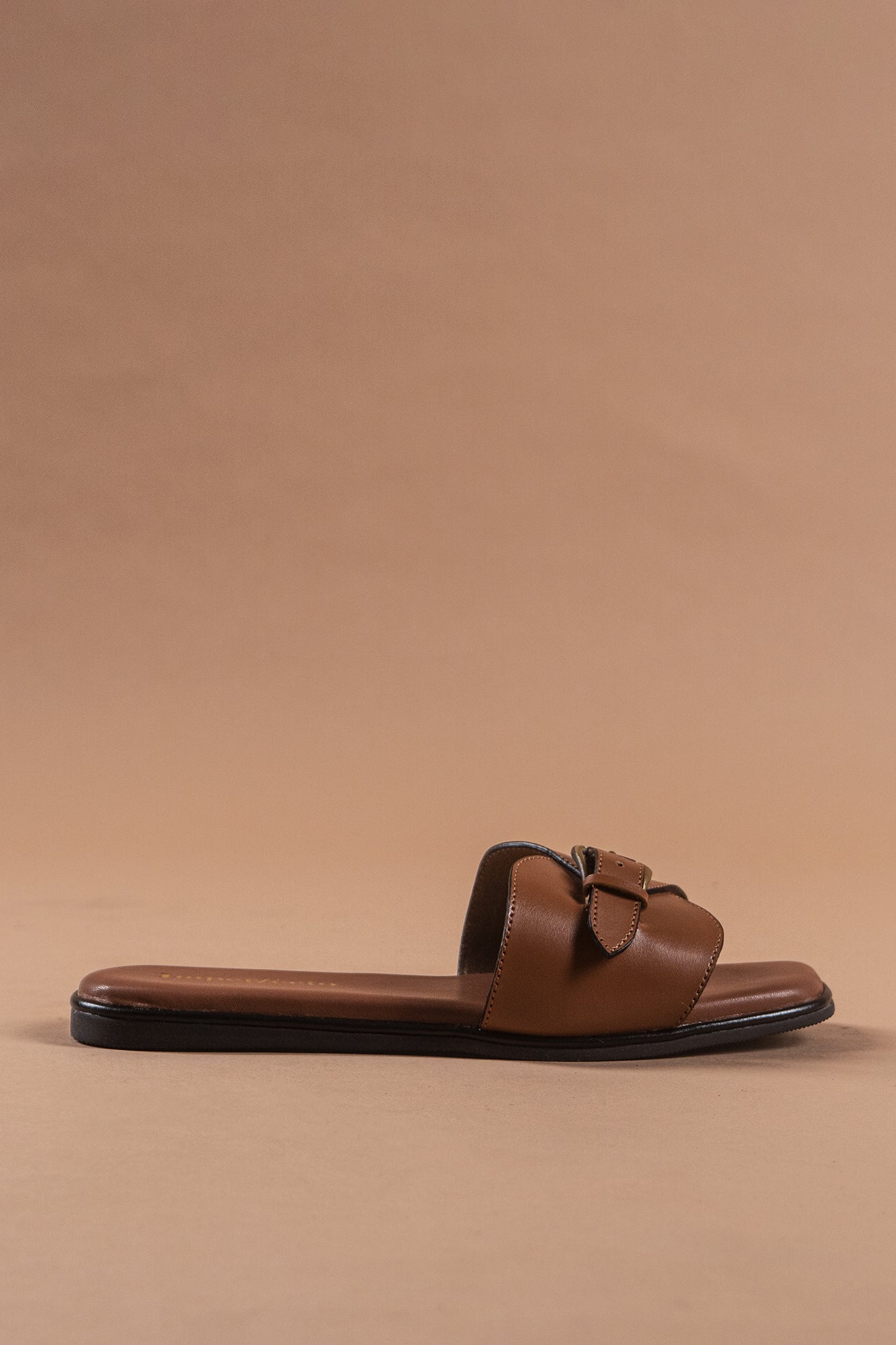 Tan Chic Buckle Sandals