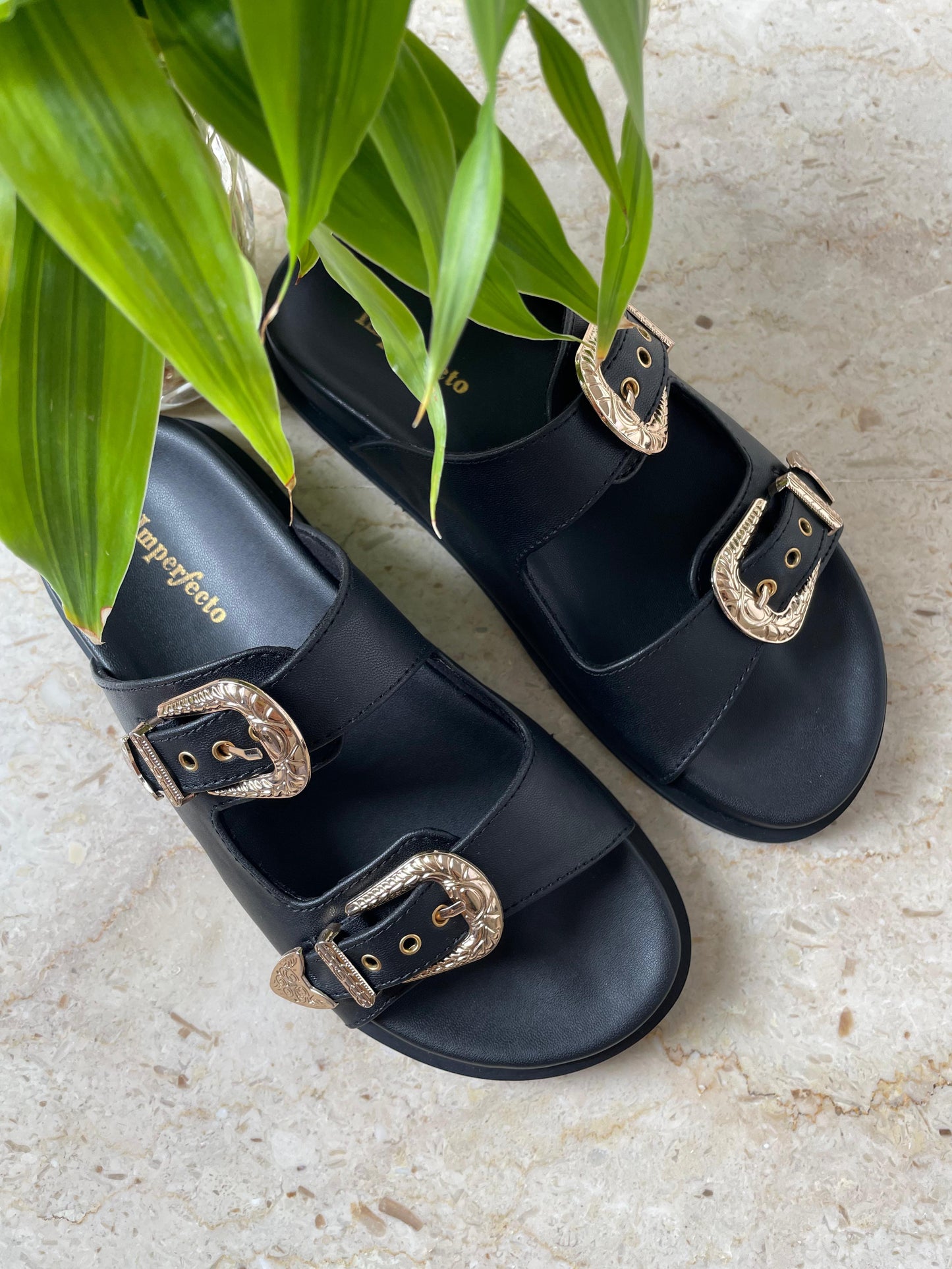 Taylor Swift Sandals - Gold Buckle