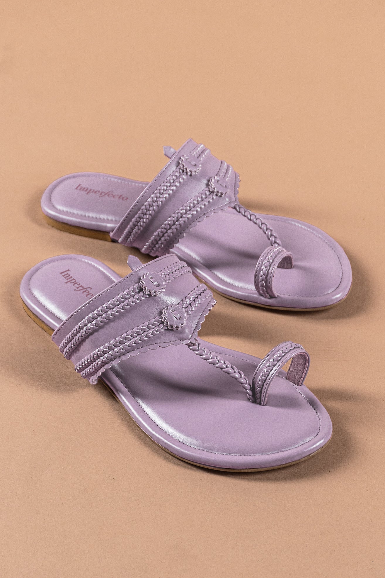 Lilac Kolhapuri Flats