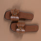 Tan Chic Buckle Sandals