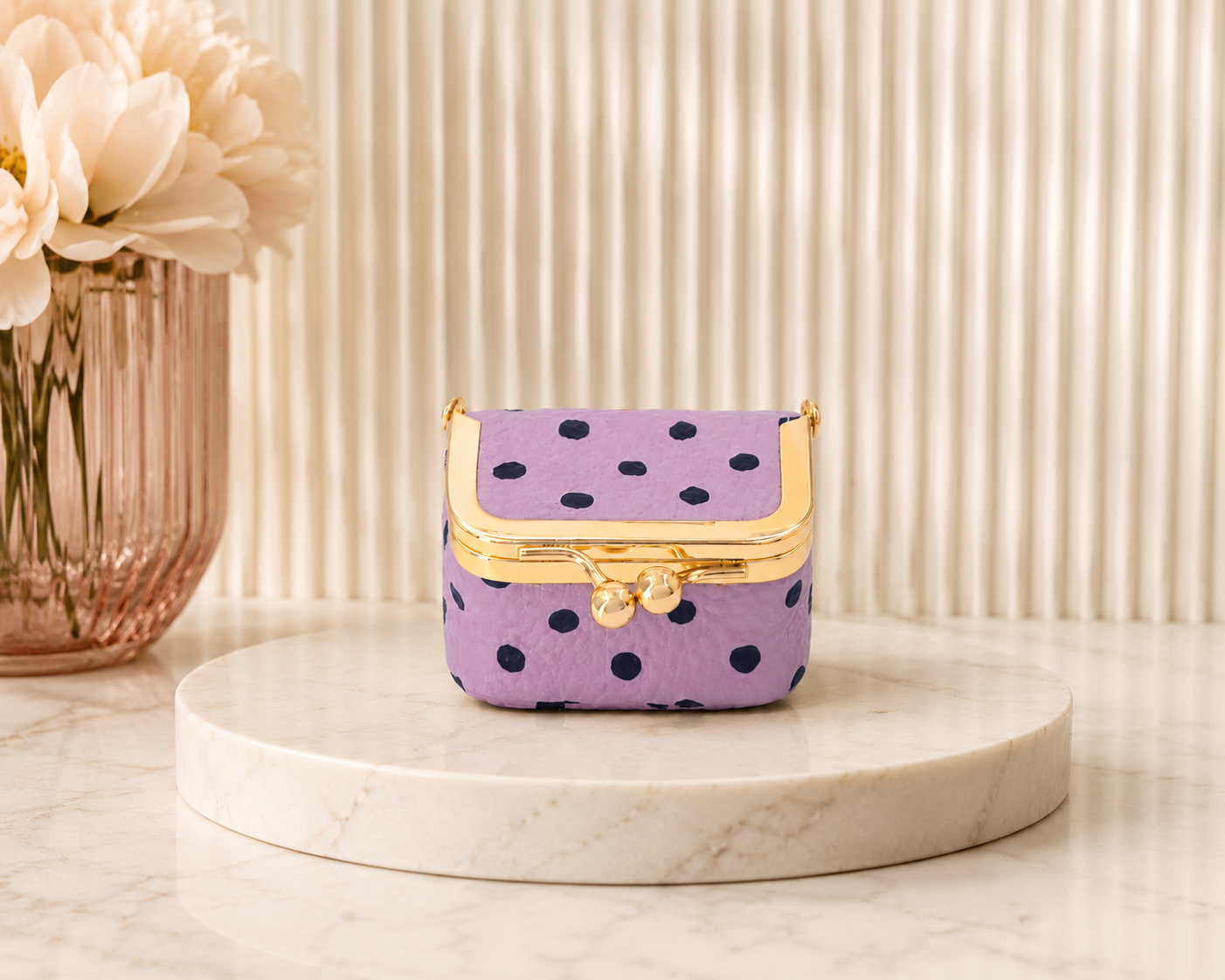 Purple Polka Jewelry Case