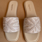 Ivory Dust Embroidery Sandals