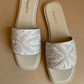 Ivory Dust Embroidery Sandals