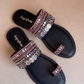 Midnight Boho Kolhapuri Flats