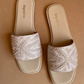 Ivory Dust Embroidery Sandals