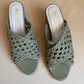 Olive Woven Heels