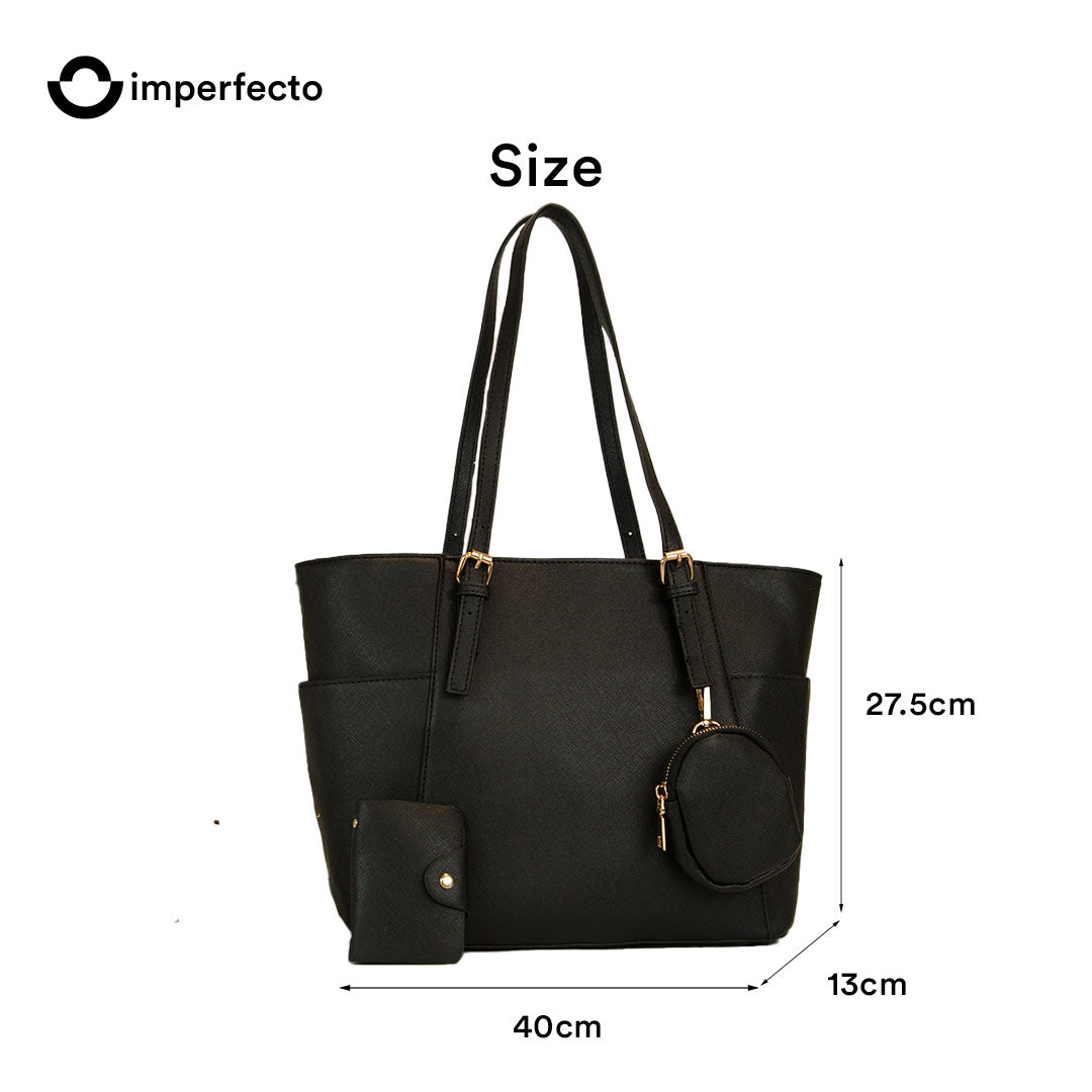 Sansa Tote Bag (without wallet & mini pouch) - Black