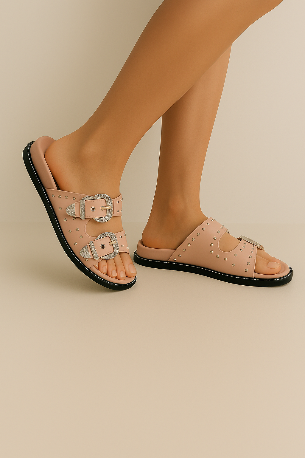 Swifty Slider Sandals - Blush