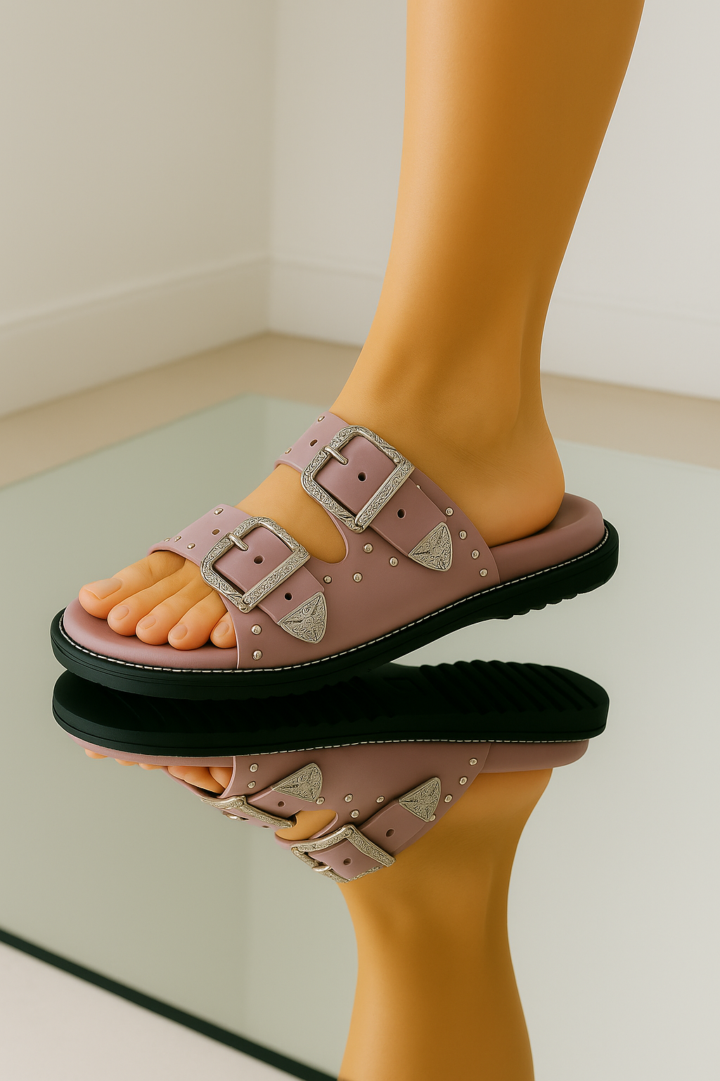 Swifty Slider Sandals - Lilac