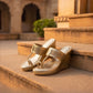 Kolhapuri Wedge - Champagne Gold