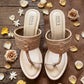 Kolhapuri Wedge - Ivory