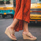 Kolhapuri Wedge - Ivory