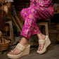 Kolhapuri Wedge - Ivory