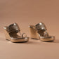 Champagne Gold Kolhapuri Wedge