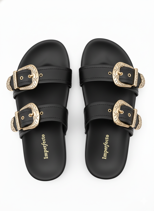 Taylor Swift Sandals - Gold Buckle