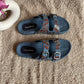 Denim Boho Embroidery Slides