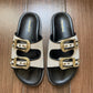 Canvas Swifty Black - Gold Buckle