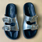 Silver Buckle Sandals